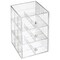mDesign Plastic Kitchen Storage Tea Organizer, 3 Drawers -18 Sections